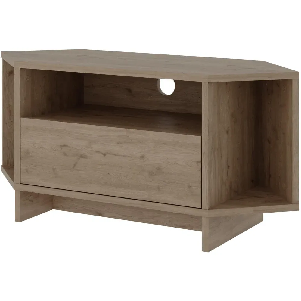 Viva Corner TV Stand with Storage - Oak Effect