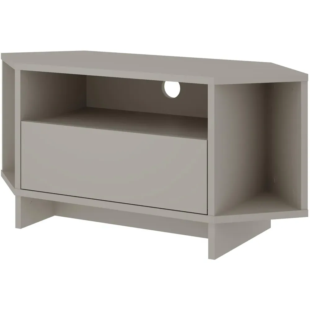 Viva Corner TV Stand with Storage - Sandstone