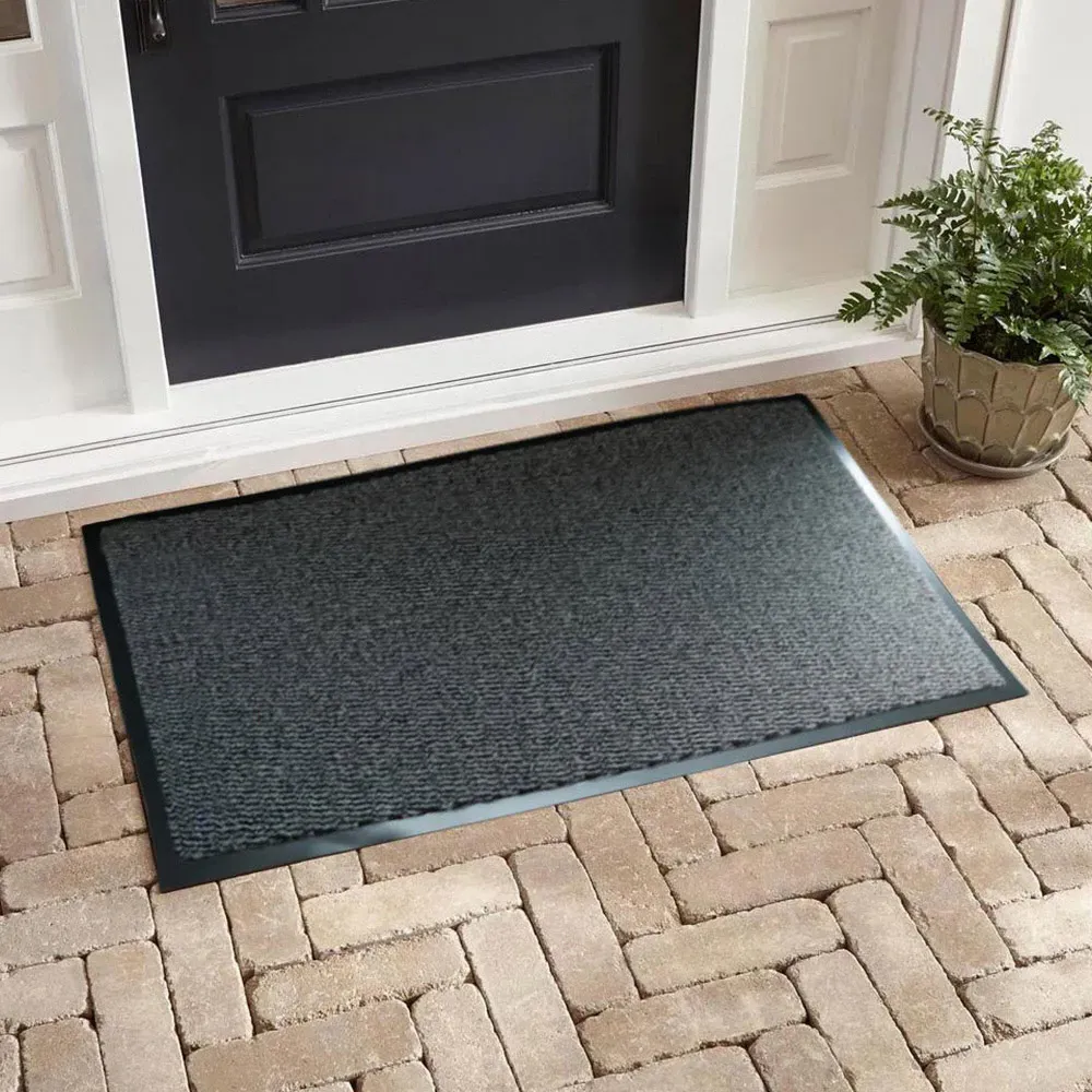 Anti Slip Door Mat - Silver Grey