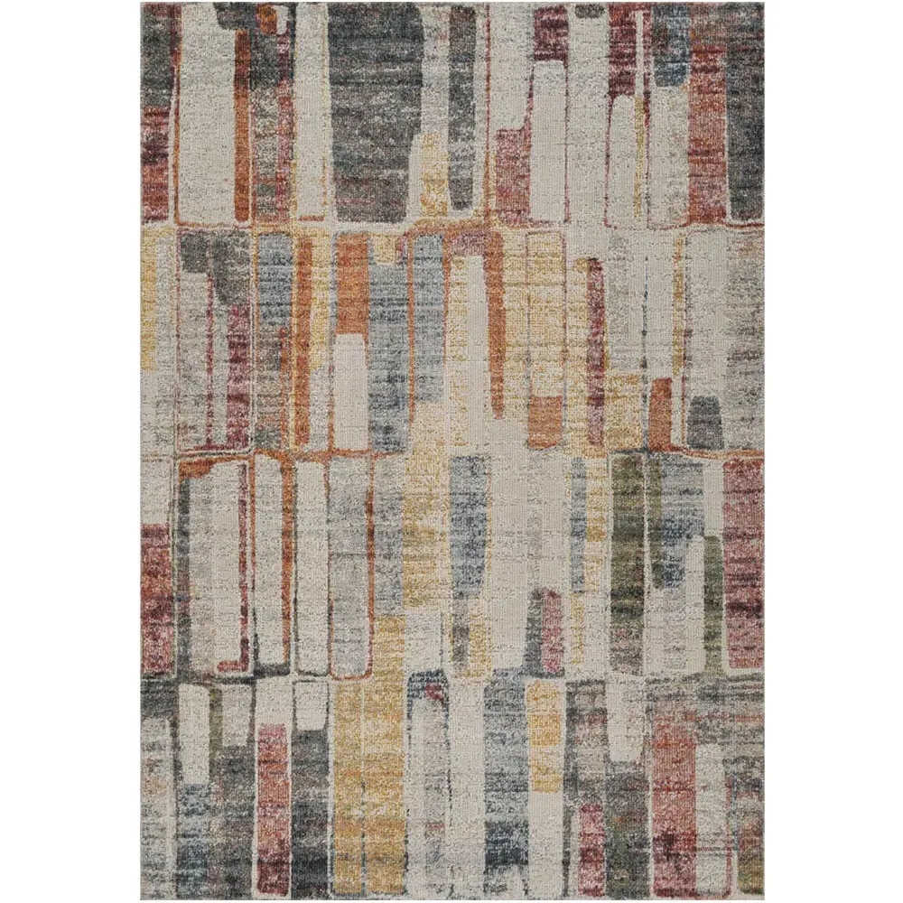 Aress Large Geometric Rug - Multicolour, Polypropylene