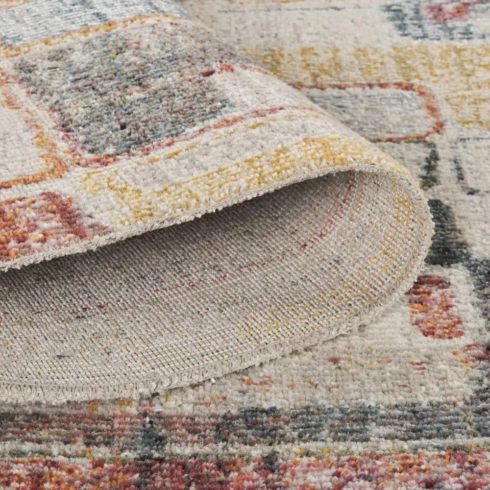 Aress Medium Geometric Rug - Multicolour, Polypropylene