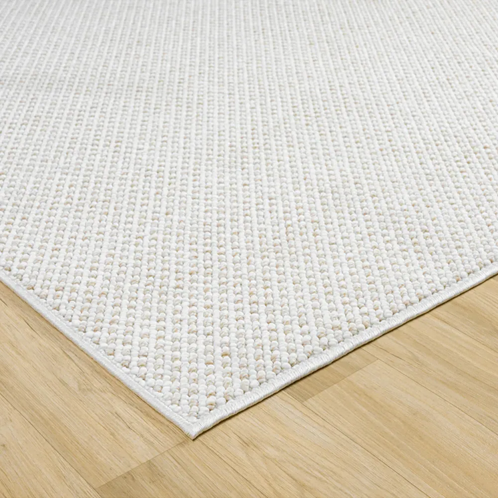 Avior Pebble Mottled Rug - Cream, Polyester