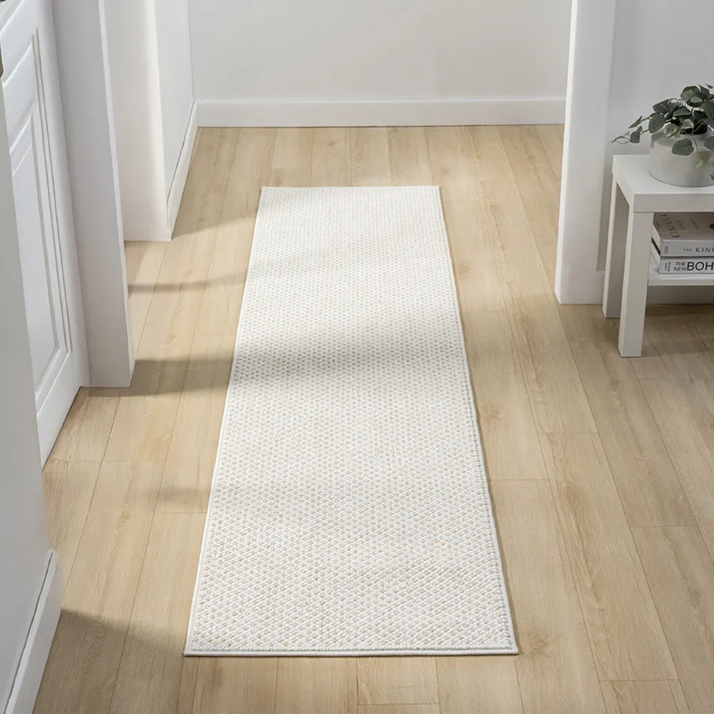 Avior Pebble Mottled Rug - Cream, Polyester