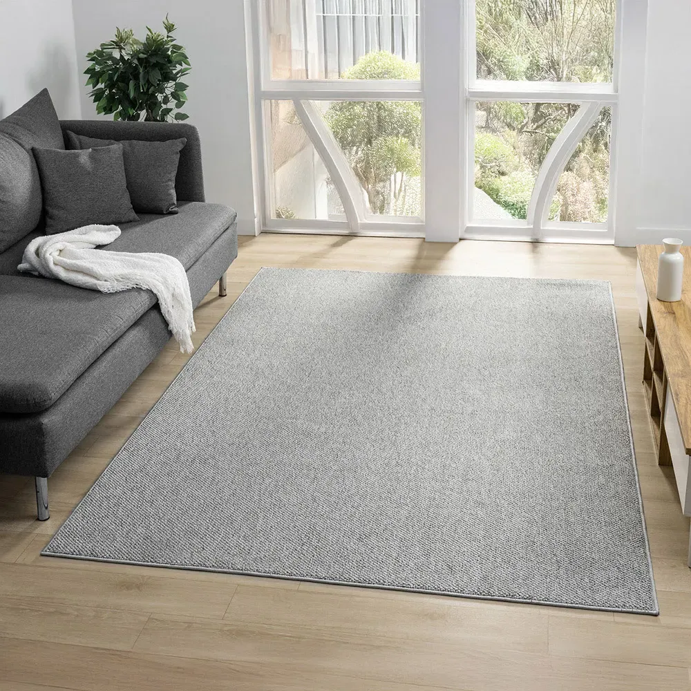 Avior Pebble Rug - Grey, Polyester