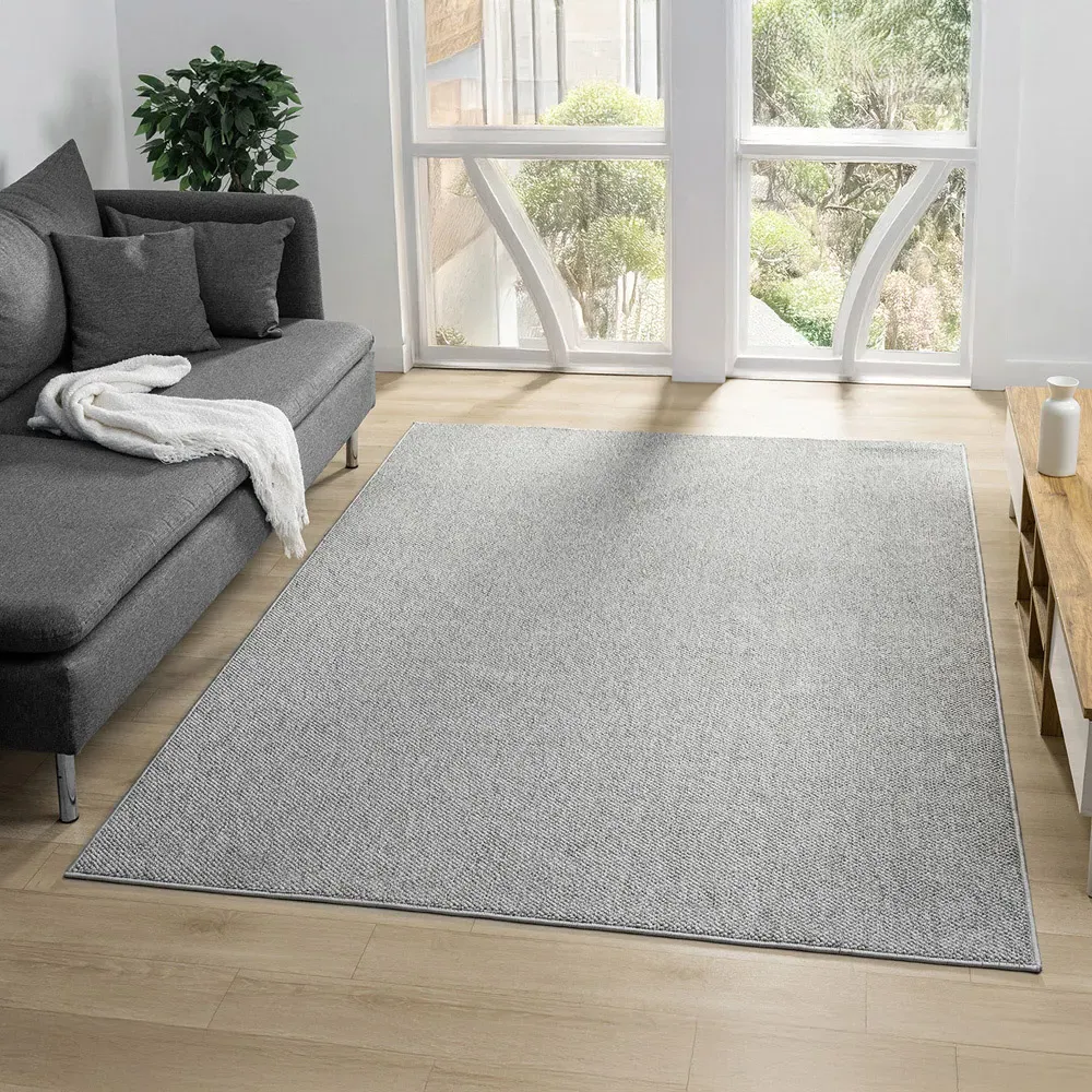 Avior Pebble Rug - Grey, Polyester