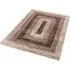 Bronze Bordered Shimmer Shaggy Area Rug - Bronze, Polyester