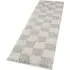 Chester Checkered Shaggy Rug - Grey, Polypropylene