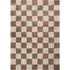 Chester Checkered Shaggy Rug - Terracotta