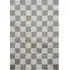 Chester Duck Egg Blue Shaggy Checkered Rug - Blue