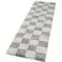 Chester Duck Egg Blue Shaggy Checkered Rug - Blue