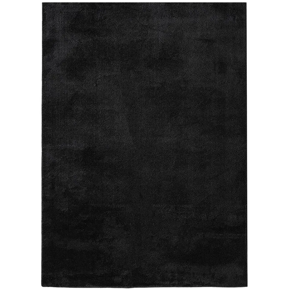 Comfy Anti Slip Rug - Black, Polyester image