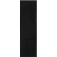 Comfy Anti Slip Rug - Black, Polyester