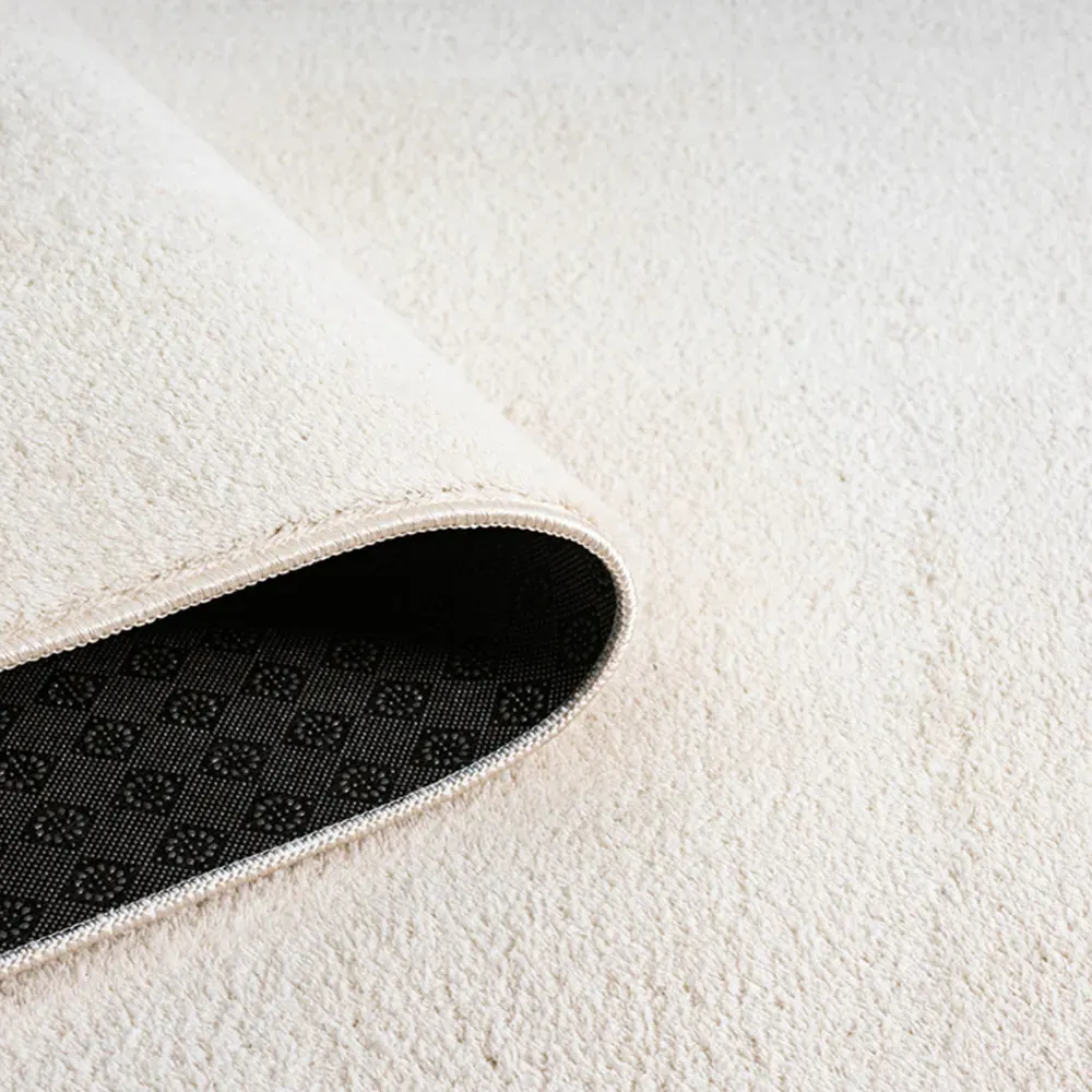 Comfy Anti Slip Rug - Cream, Polyester
