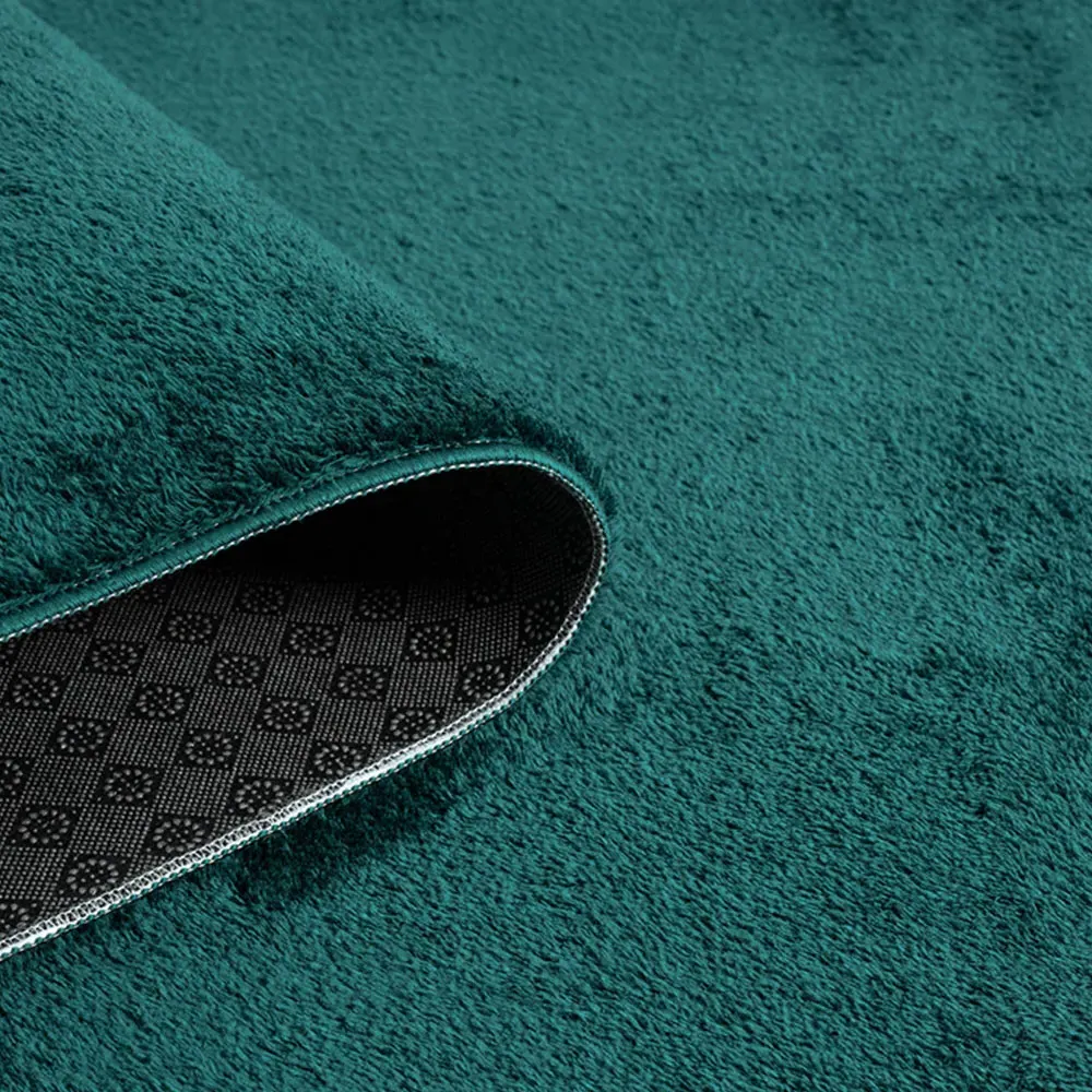 Comfy Anti Slip Rug - Emerald, Polyester