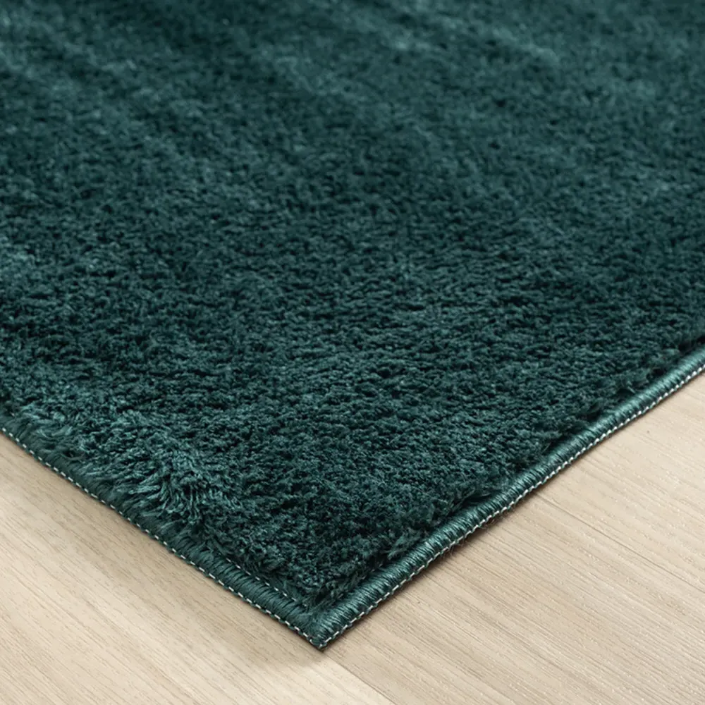 Comfy Anti Slip Rug - Emerald, Polyester
