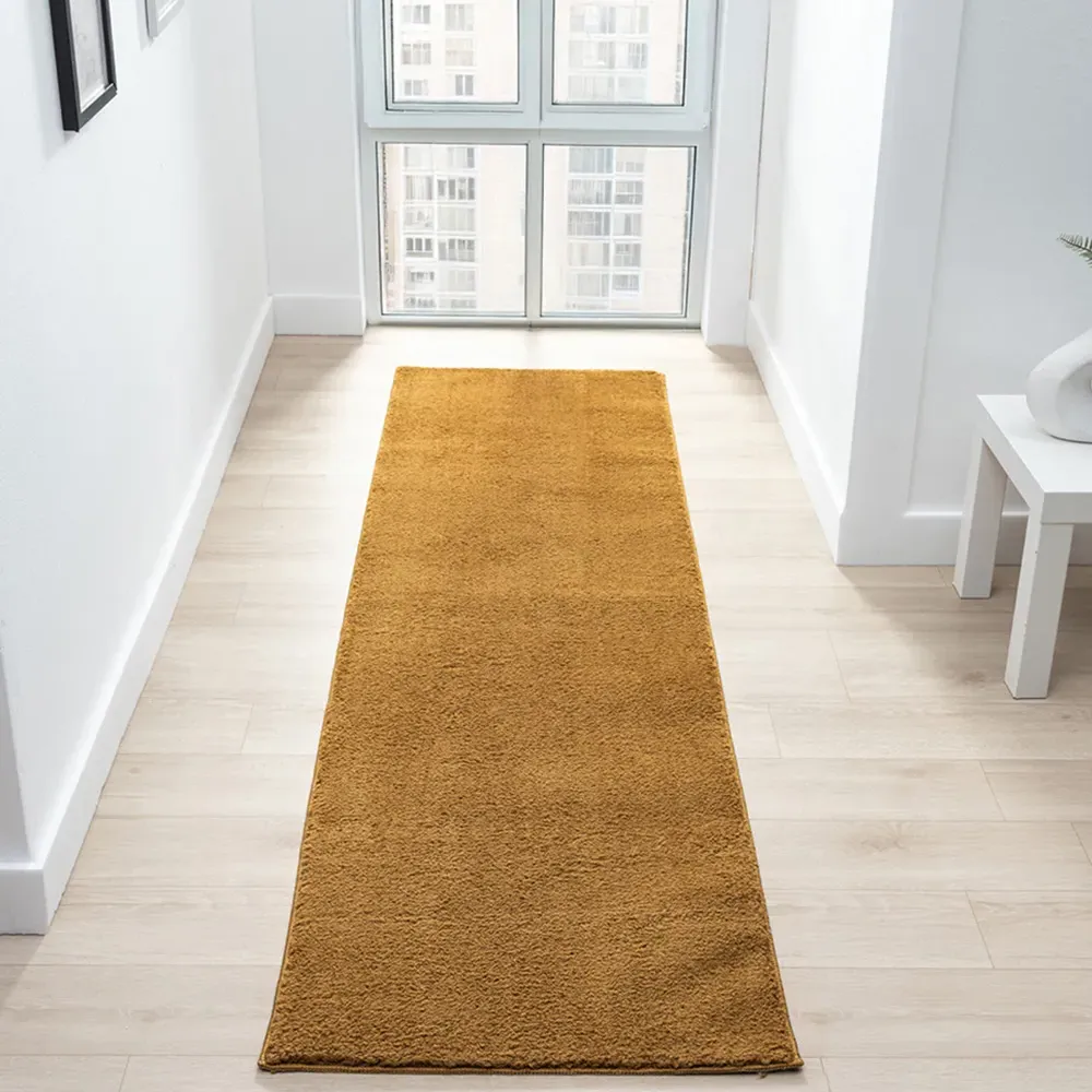Comfy Anti Slip Rug - Gold, Polyester