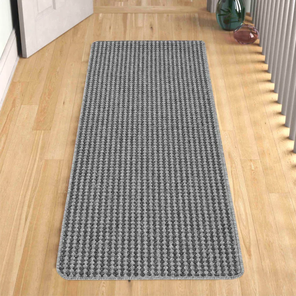 Eden Non Slip Door Mat - Grey, Polypropylene