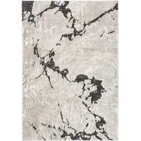Eleanor Abstract Embossed Rug - Mocha