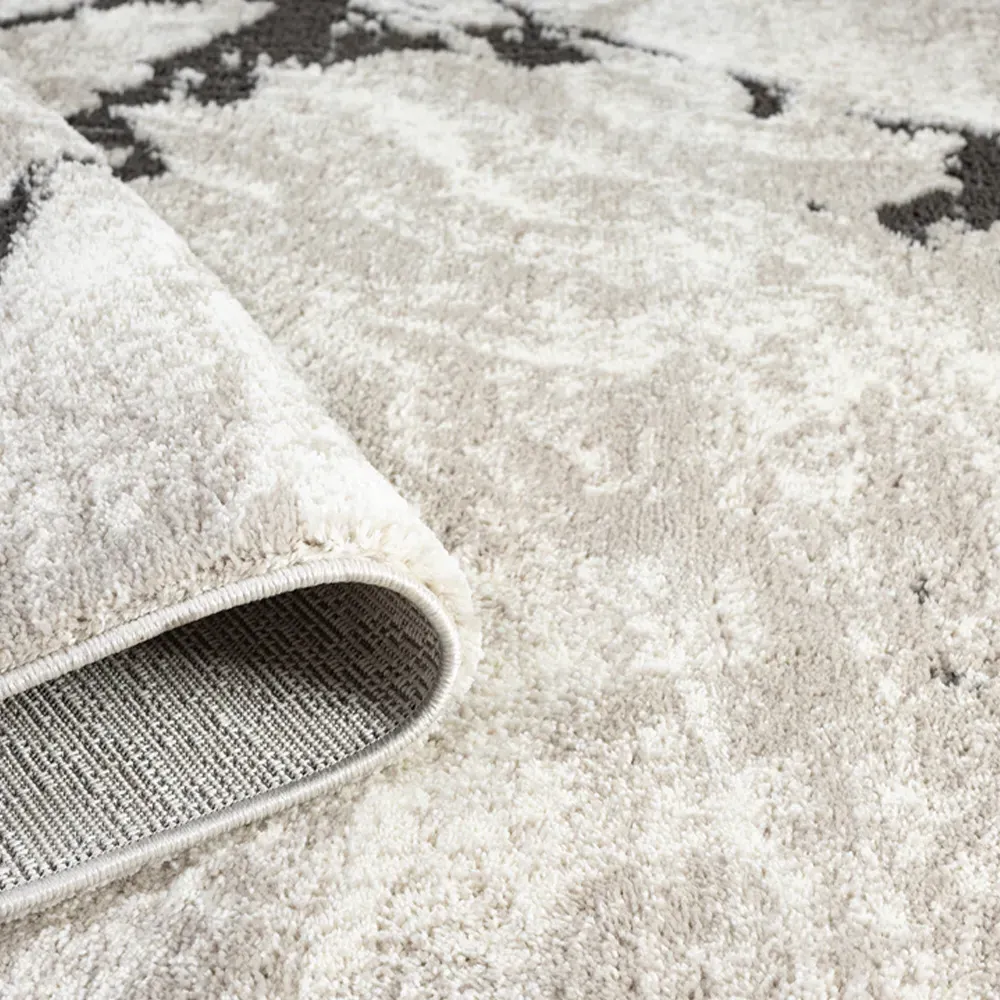 Eleanor Abstract Embossed Rug - Mocha