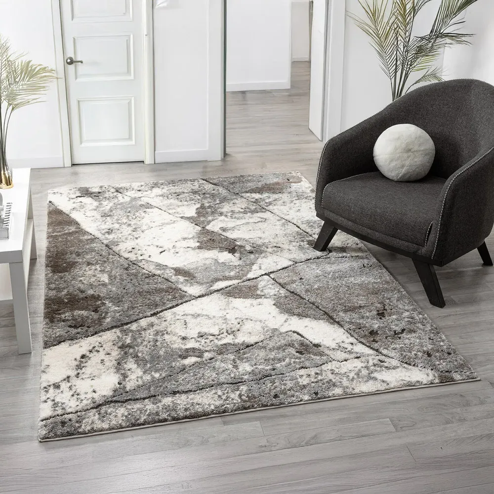 Eleanor Embossed Rug - Grey Slate
