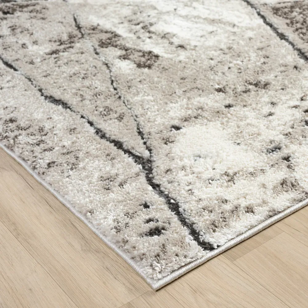 Eleanor Embossed Rug - Mocha Slate, Polypropylene