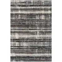 Eleanor Striped Embossed Rug - Grey