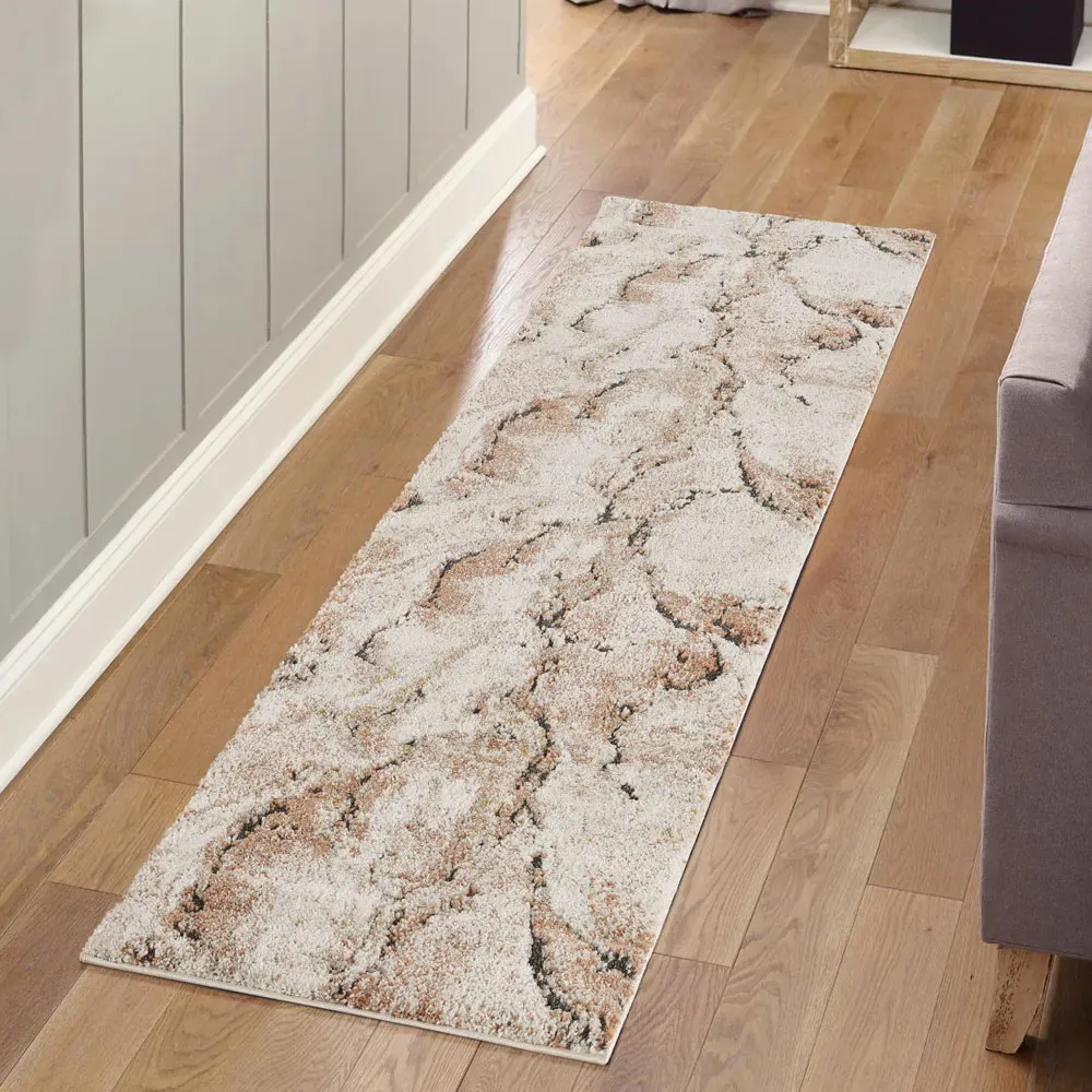Essence Abstract Rug - Terracotta