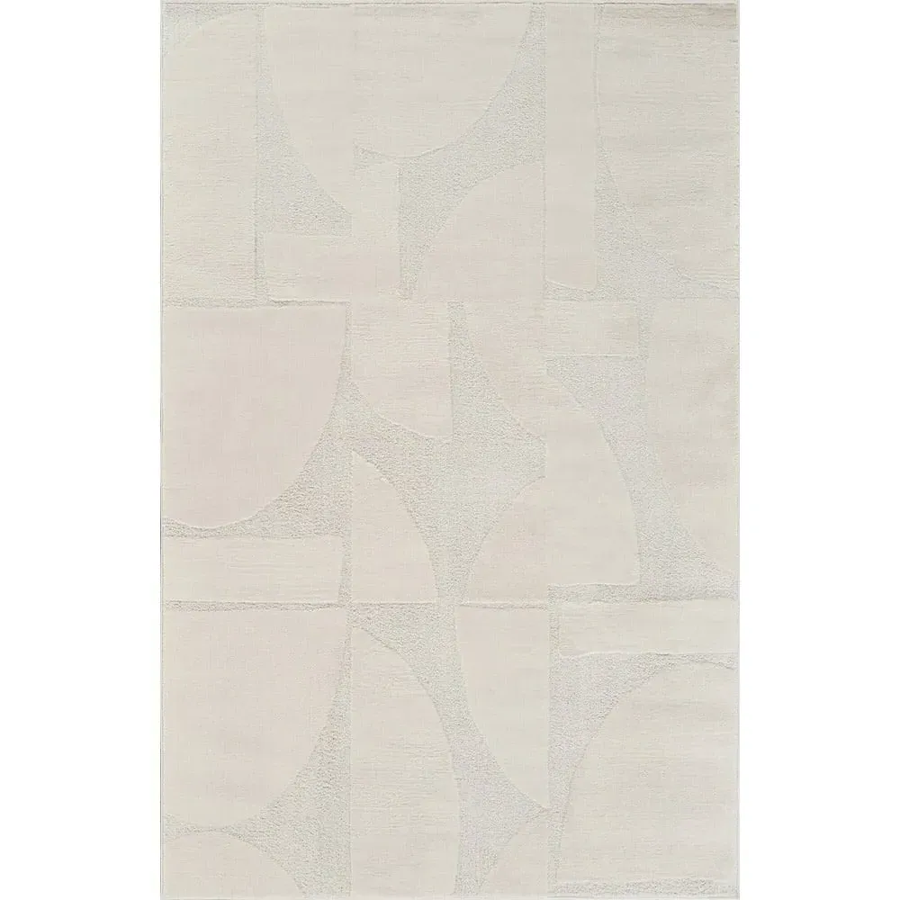 Hamilton Abstract Motif Rug - Cream, Polypropylene image