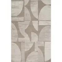 Hamilton Abstract Motif Rug - Mocha, Polypropylene