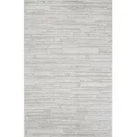 Hamilton Geometric Rug - Silver, Polypropylene