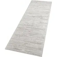 Hamilton Geometric Rug - Silver, Polypropylene