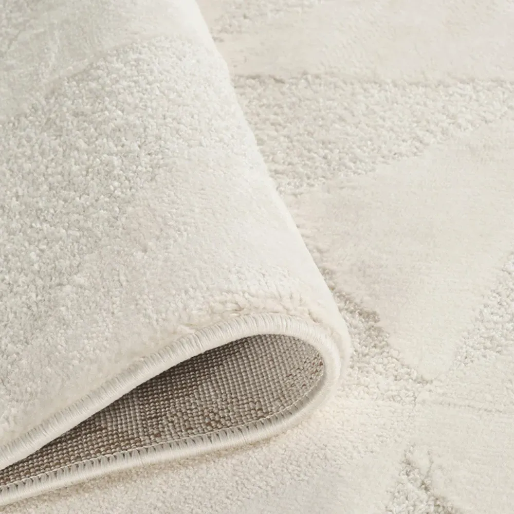 Hamilton Geometric Triangle Mosaic Rug - Cream