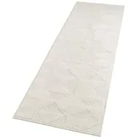 Hamilton Geometric Triangle Mosaic Rug - Cream