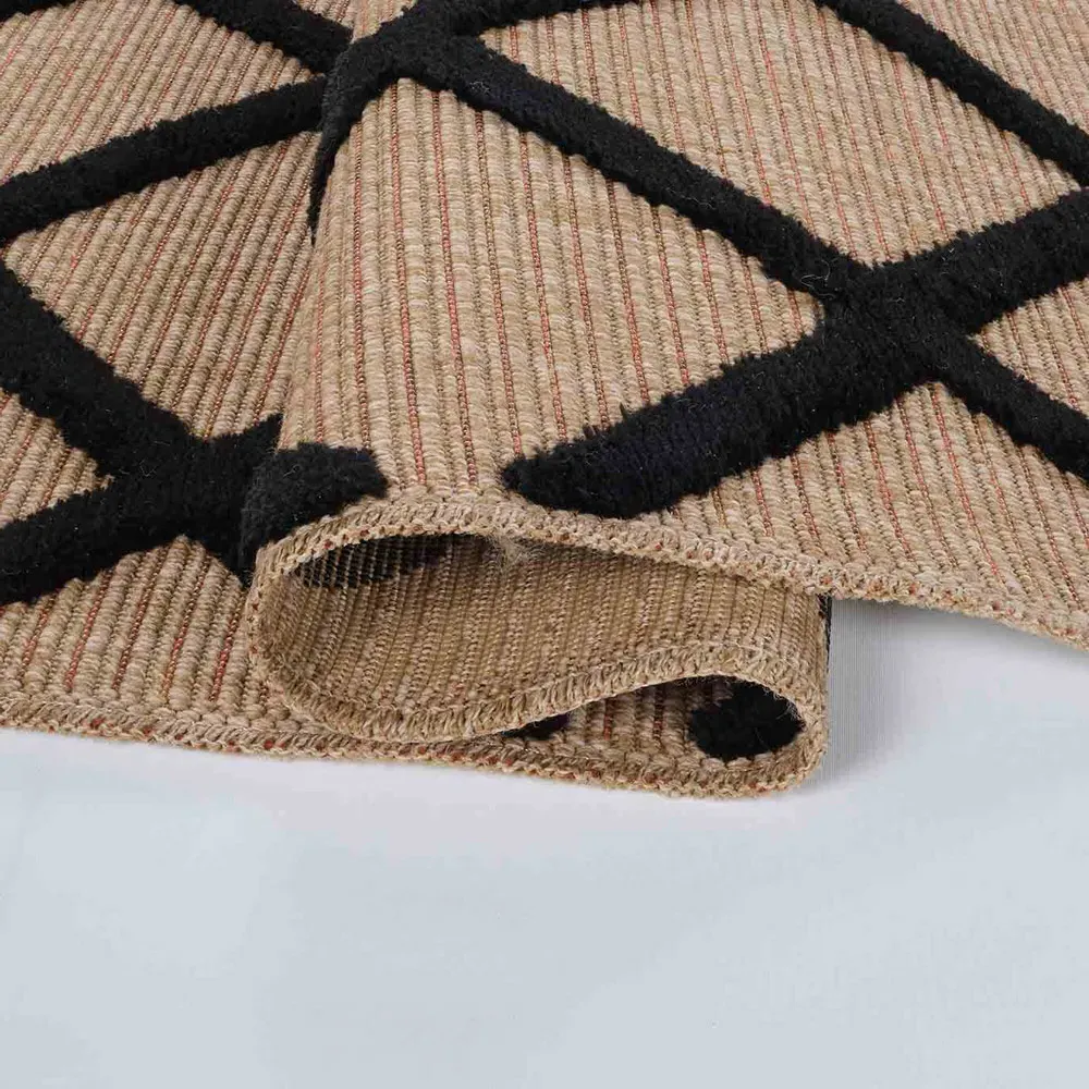 Harper Aztec Rug - Black