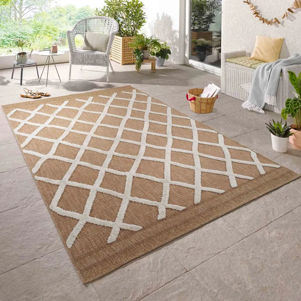 Harper Aztec Rug - Cream