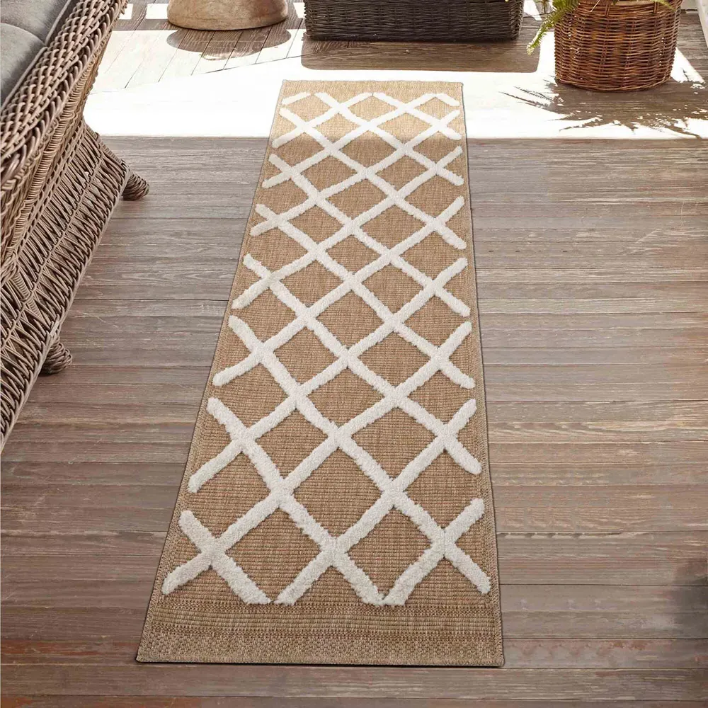 Harper Aztec Rug - Cream