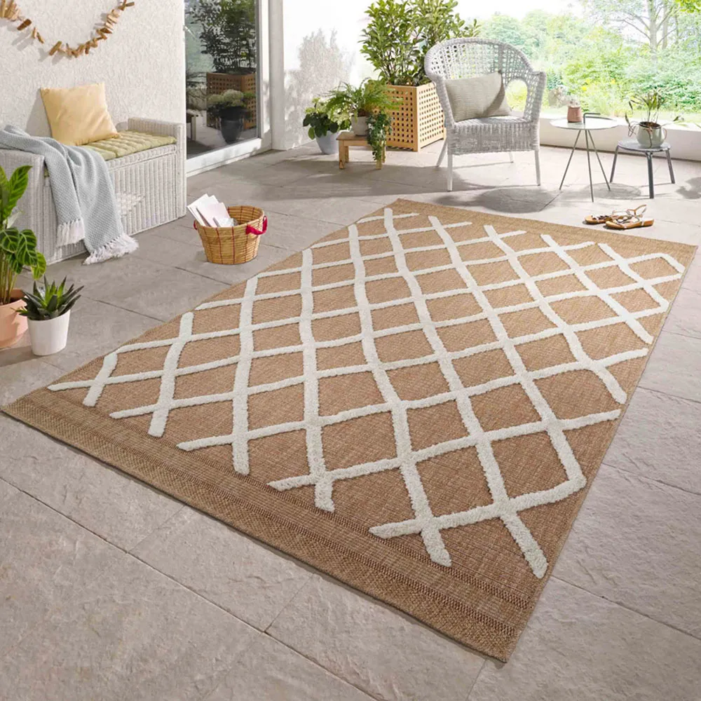 Harper Aztec Rug - Cream