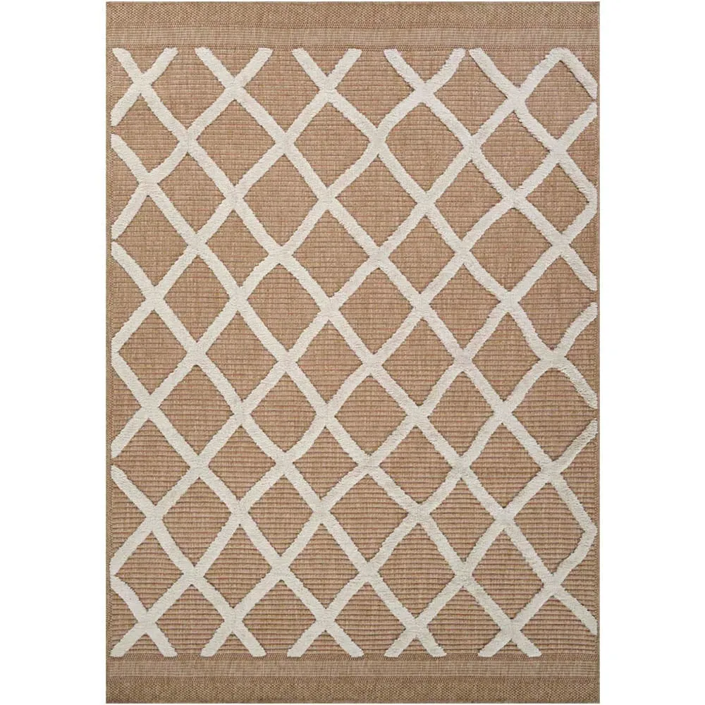 Harper Aztec Rug - Cream