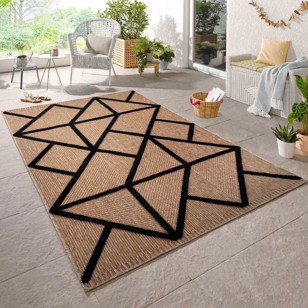 Harper Black Prism Rug - Black