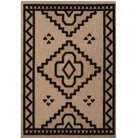 Harper Diamond Rug - Black