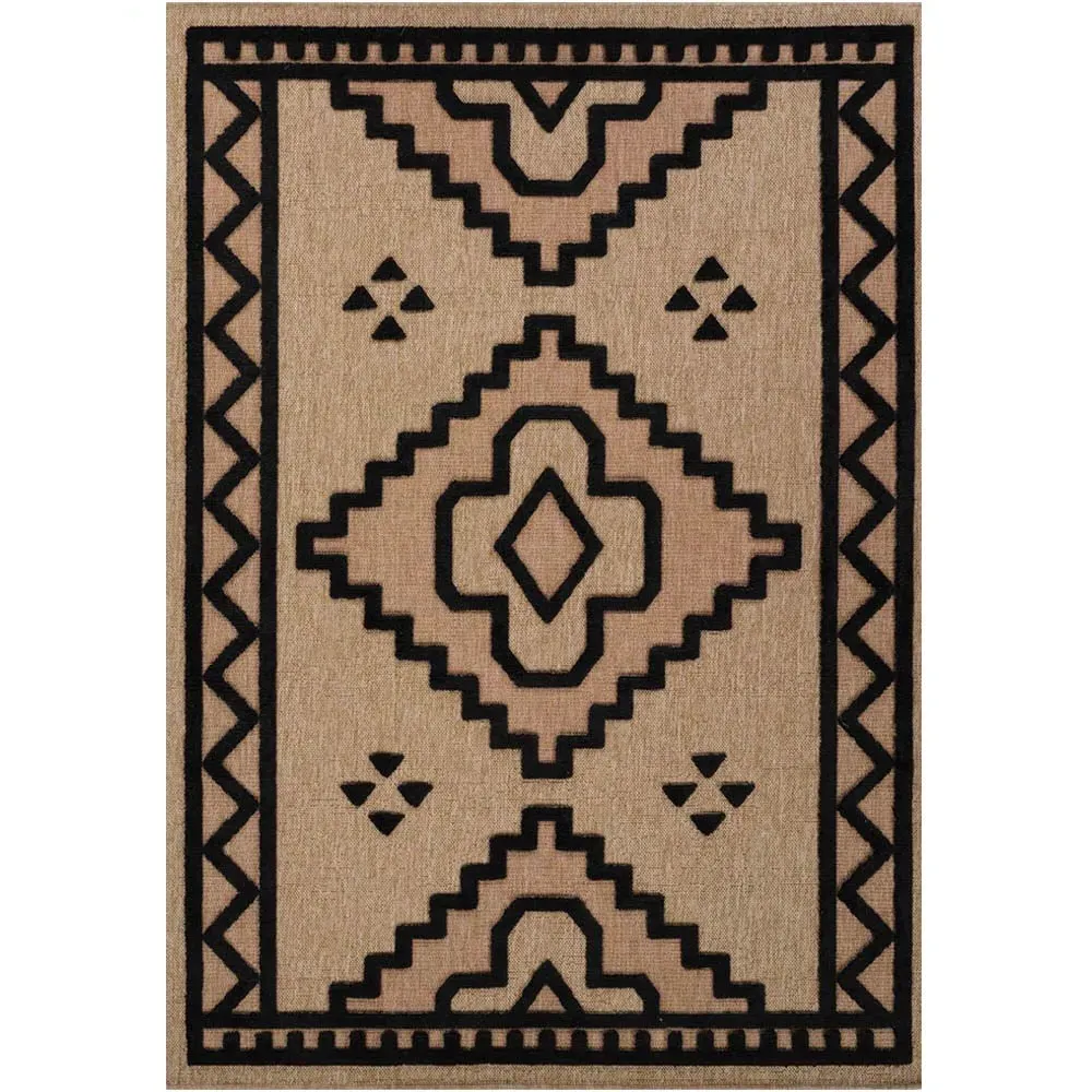Harper Diamond Rug - Black image