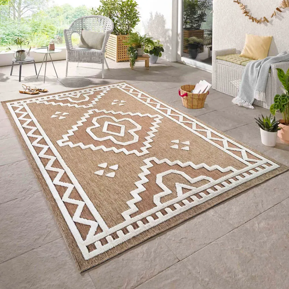 Harper Diamond Rug - Cream