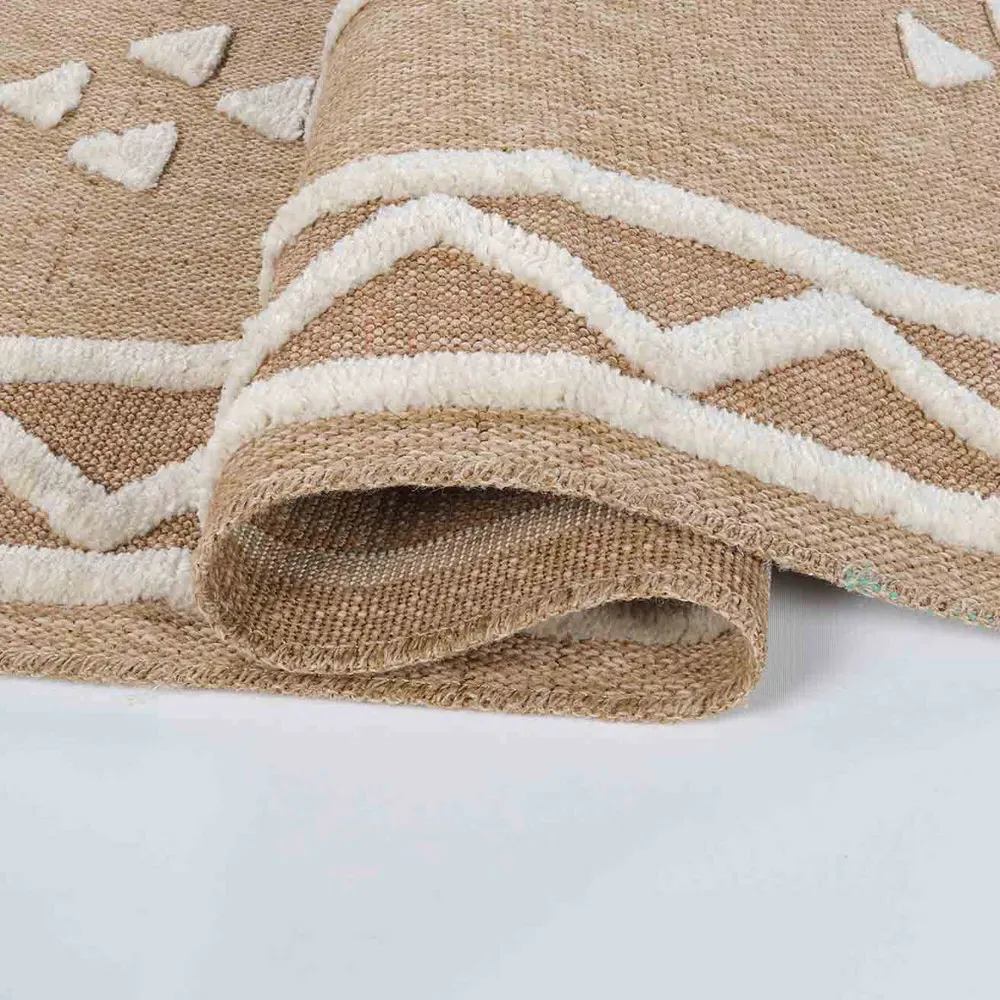 Harper Diamond Rug - Cream