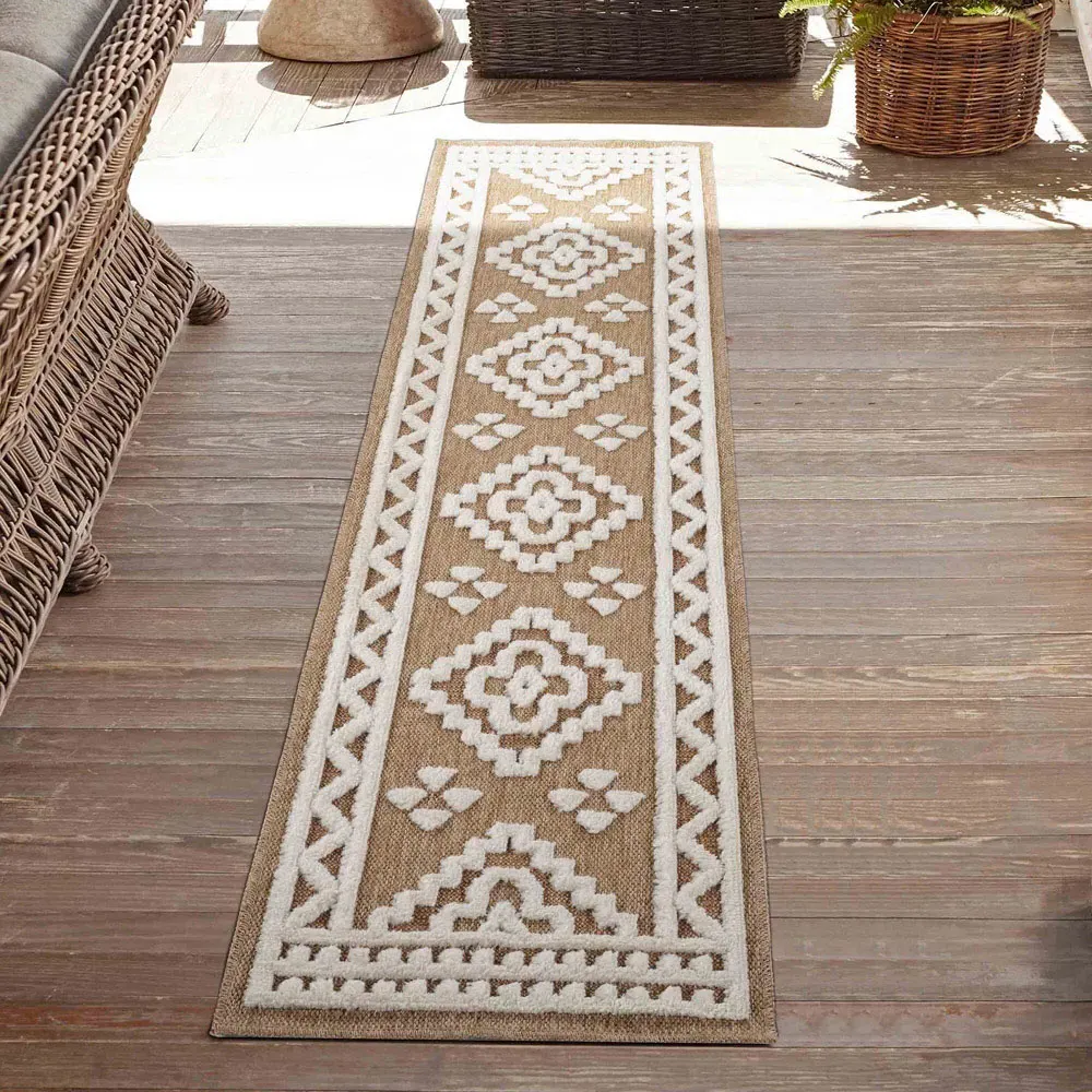 Harper Diamond Rug - Cream