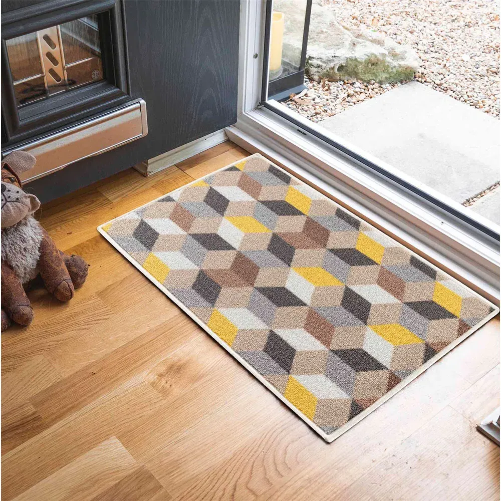 Havana Arrow Anti Slip Door Mat - Gold