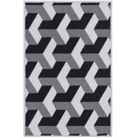 Havana Chevron Anti Slip Door Mat - Grey, Nylon