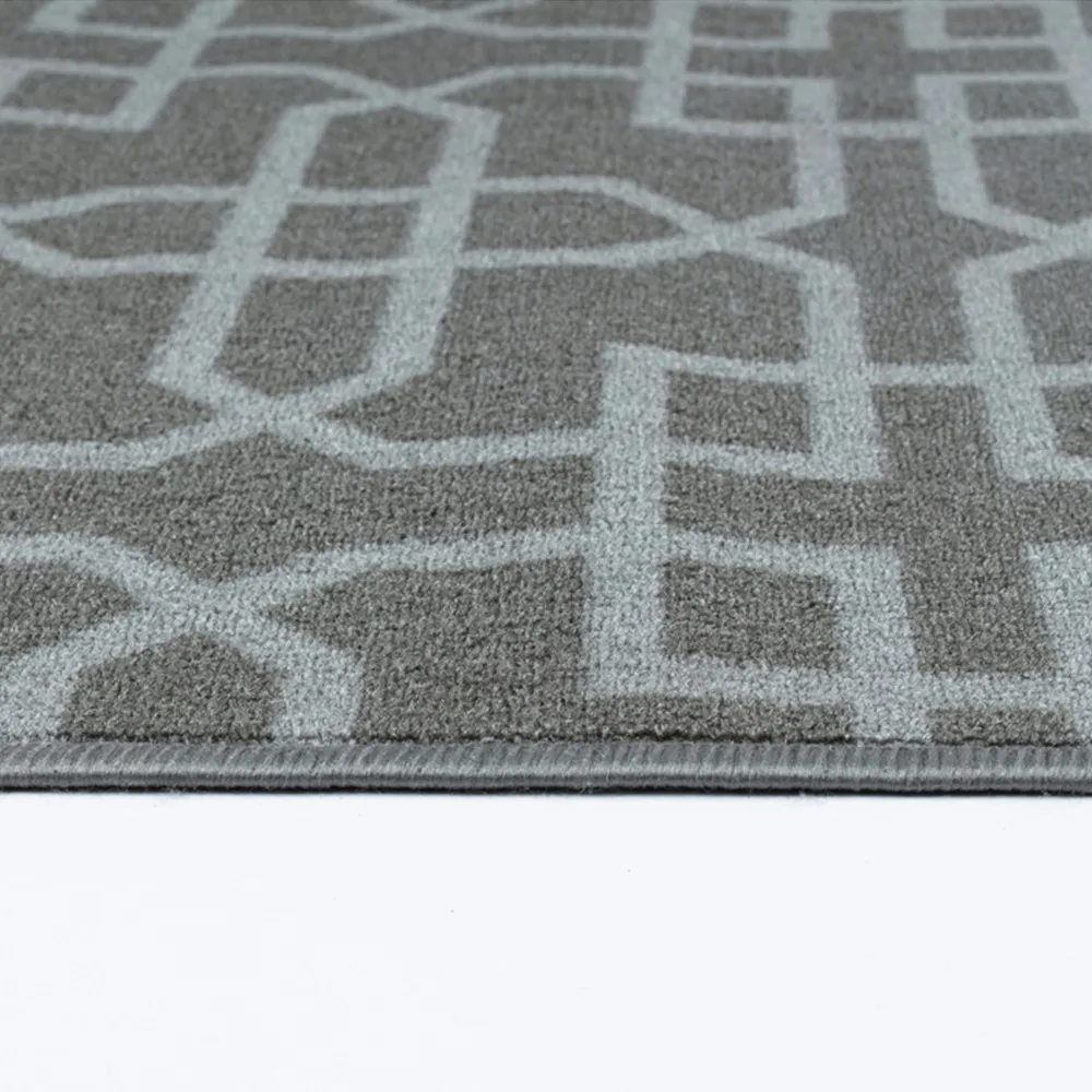 Havana Cubed Trellis Anti Slip Door Mat - Dark Grey