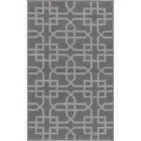 Havana Cubed Trellis Anti Slip Door Mat - Dark Grey