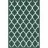 Havana Emerald Trellis Anti Slip Door Mat - Green, Nylon