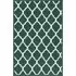Havana Emerald Trellis Anti Slip Door Mat - Green, Nylon